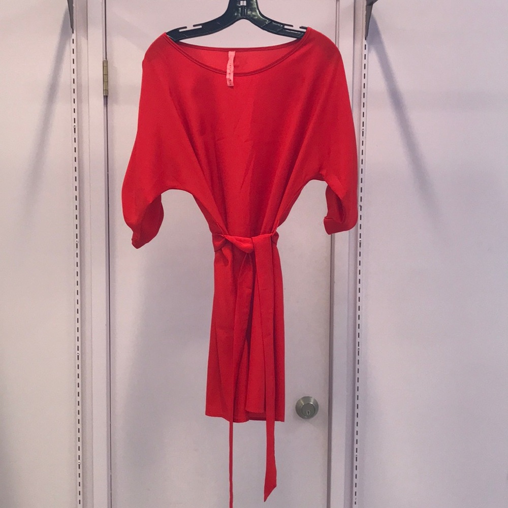 Eighty-six red tie dress